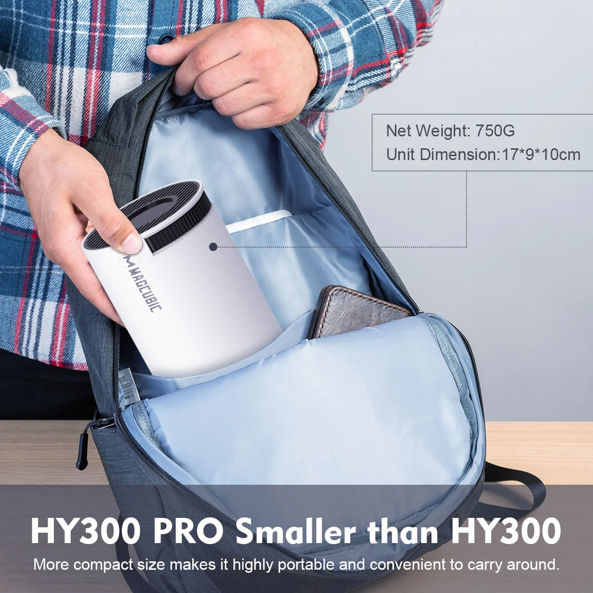 HY300 PRO 4K Projector - Android 11, Dual WiFi 6, 290 ANSI, Bluetooth 5.0, Perfect for Home Cinema & Outdoor Entertainment