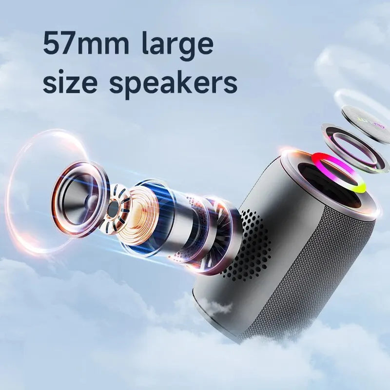 S32PRO 15W Waterproof Portable Bluetooth 5.2 Speaker - Mini TWS Column Box with TF Card Support for Outdoor Adventures