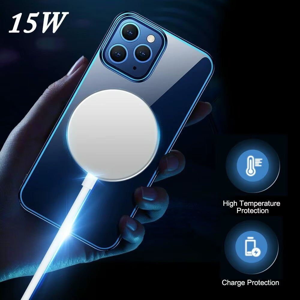 Original  Magsafe Wireless 15W Charger for Iphone 16 15 14 13 12 Mini Pro Max Plus