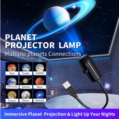 USB Projector Light Halloween Moon Lamp Christmas Holiday Night Light Rotatable Scenes Projector for Wall Ceiling Decor Lighting
