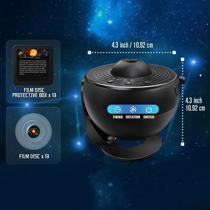 Transform Your Space with the Galaxy Projector: Stunning Starry Sky Night Light & Solar System Constellation for Kids' Bedrooms