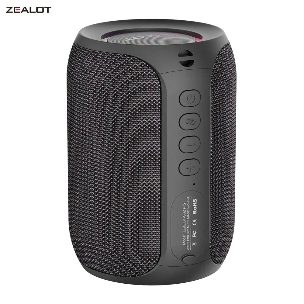 S32PRO 15W Waterproof Portable Bluetooth 5.2 Speaker - Mini TWS Column Box with TF Card Support for Outdoor Adventures