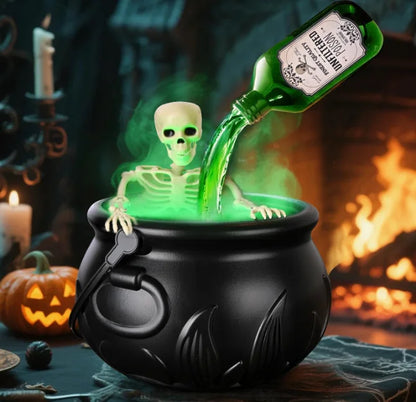 Enchanting Black Wizard Bowl with Magic Float Bottle & Diffuser - Perfect for Spooky Halloween Parties and Haunted Home Decor!
