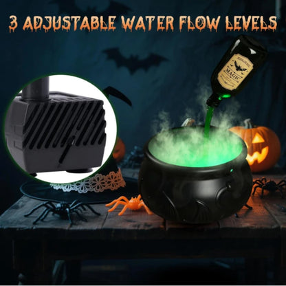Enchanting Black Wizard Bowl with Magic Float Bottle & Diffuser - Perfect for Spooky Halloween Parties and Haunted Home Decor!