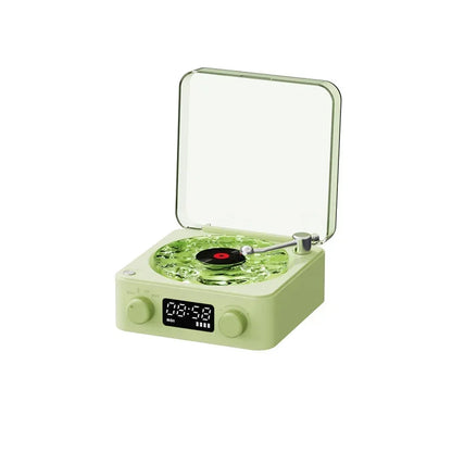 Retro Waves Bluetooth Vinyl Player with RGB Light - Sleep Aid Turntable Speaker with White Noise