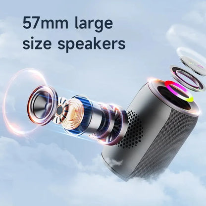 S32PRO 15W Waterproof Portable Bluetooth 5.2 Speaker - Mini TWS Column Box with TF Card Support for Outdoor Adventures