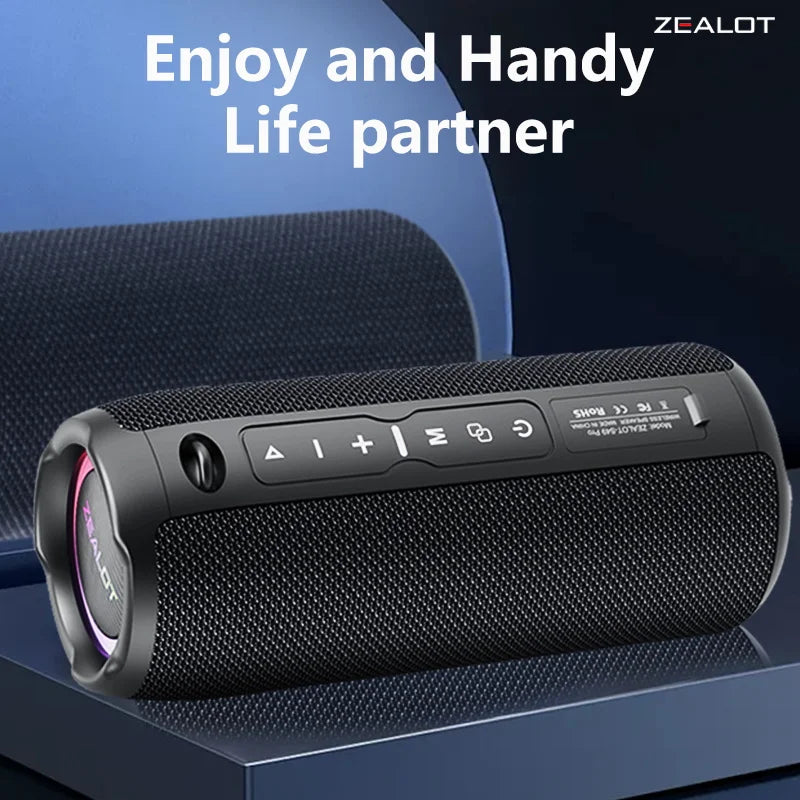 S49 Pro 20W Portable Bluetooth Speakers - Powerful Subwoofer with 10 Hours Playtime & 3000mAh Battery