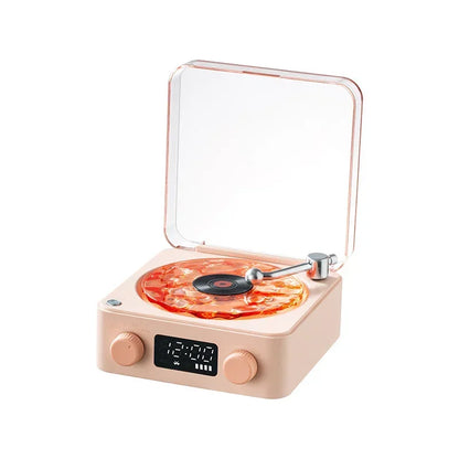 Retro Waves Bluetooth Vinyl Player with RGB Light - Sleep Aid Turntable Speaker with White Noise