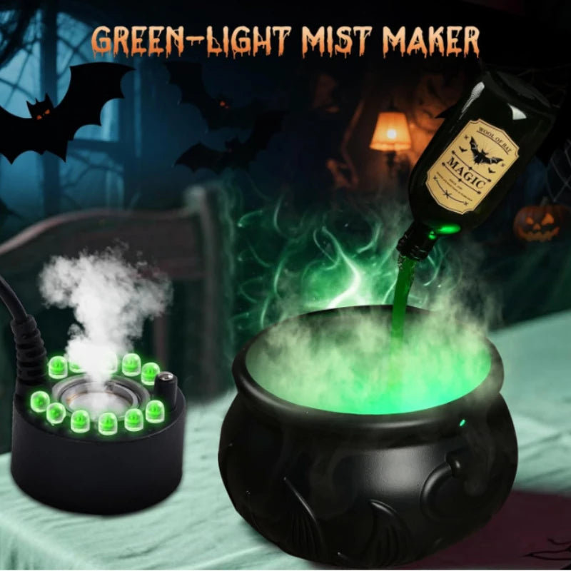 Enchanting Black Wizard Bowl with Magic Float Bottle & Diffuser - Perfect for Spooky Halloween Parties and Haunted Home Decor!