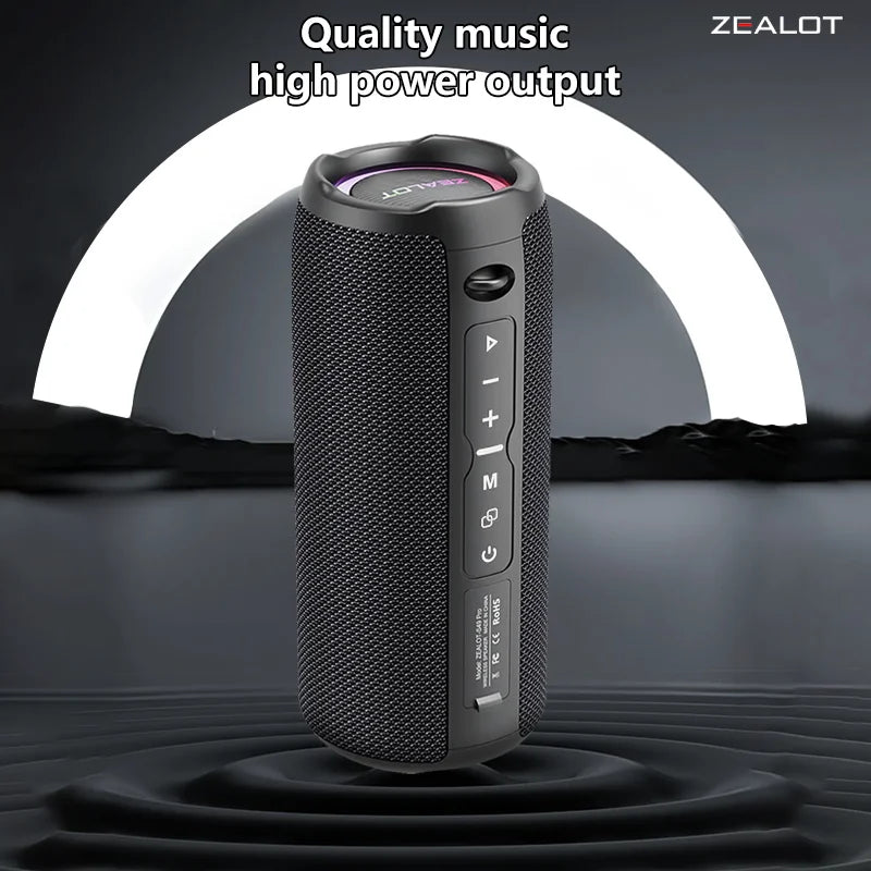 S49 Pro 20W Portable Bluetooth Speakers - Powerful Subwoofer with 10 Hours Playtime & 3000mAh Battery