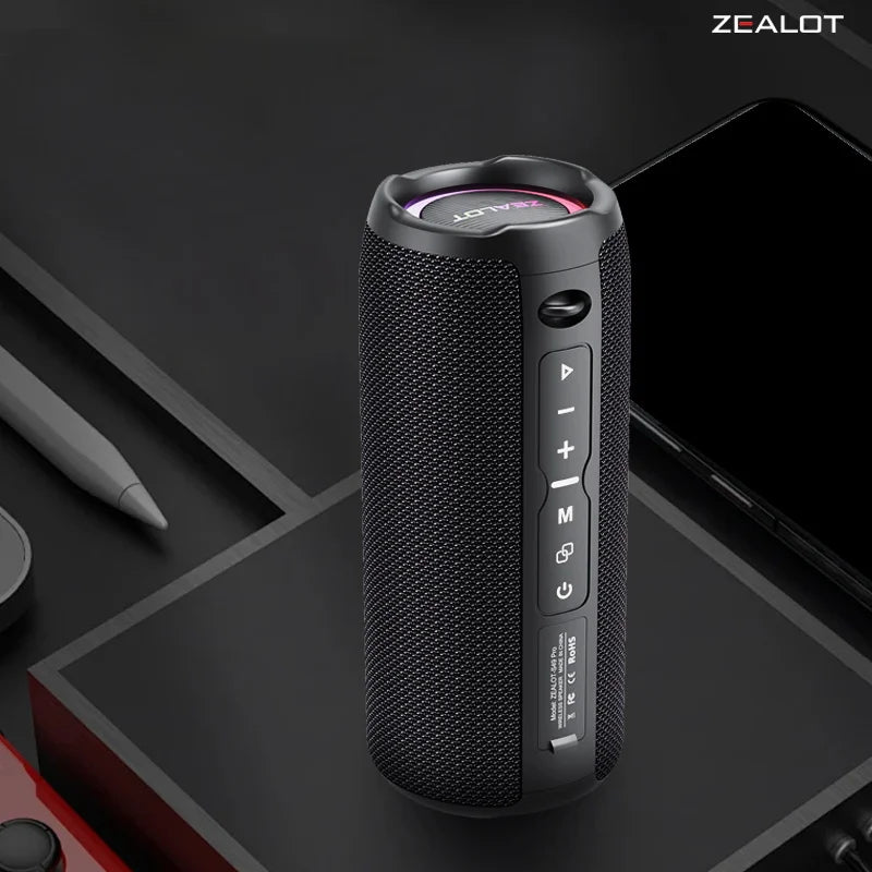 S49 Pro 20W Portable Bluetooth Speakers - Powerful Subwoofer with 10 Hours Playtime & 3000mAh Battery